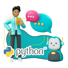 Умный чат-бот на Python на Telegram - КИБЕРшкола программирования для детей, компьютерные курсы для школьников, начинающих и подростков - KIBERone г. Донецк